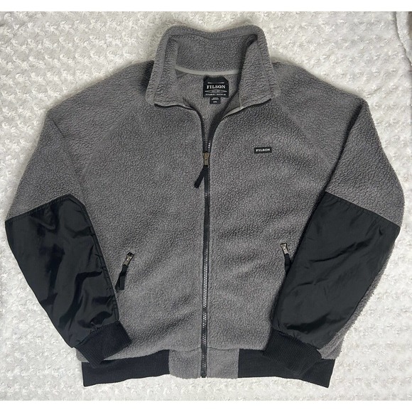 Filson Other - Filson Sherpa Fleece Jacket Full Zip Mens XXXL Black Polartec Coat Pile Fuzzy